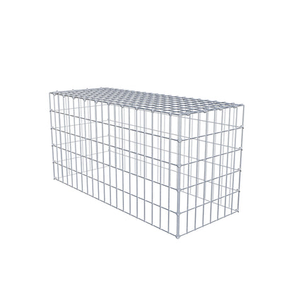 Monteret gabion type 3 100 cm x 50 cm x 40 cm (L x H x D), maskestørrelse 5 cm x 10 cm, C-ring