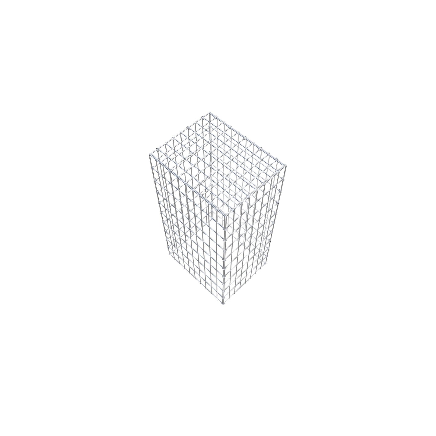 Monteret gabion type 3 100 cm x 50 cm x 40 cm (L x H x D), maskestørrelse 5 cm x 10 cm, C-ring