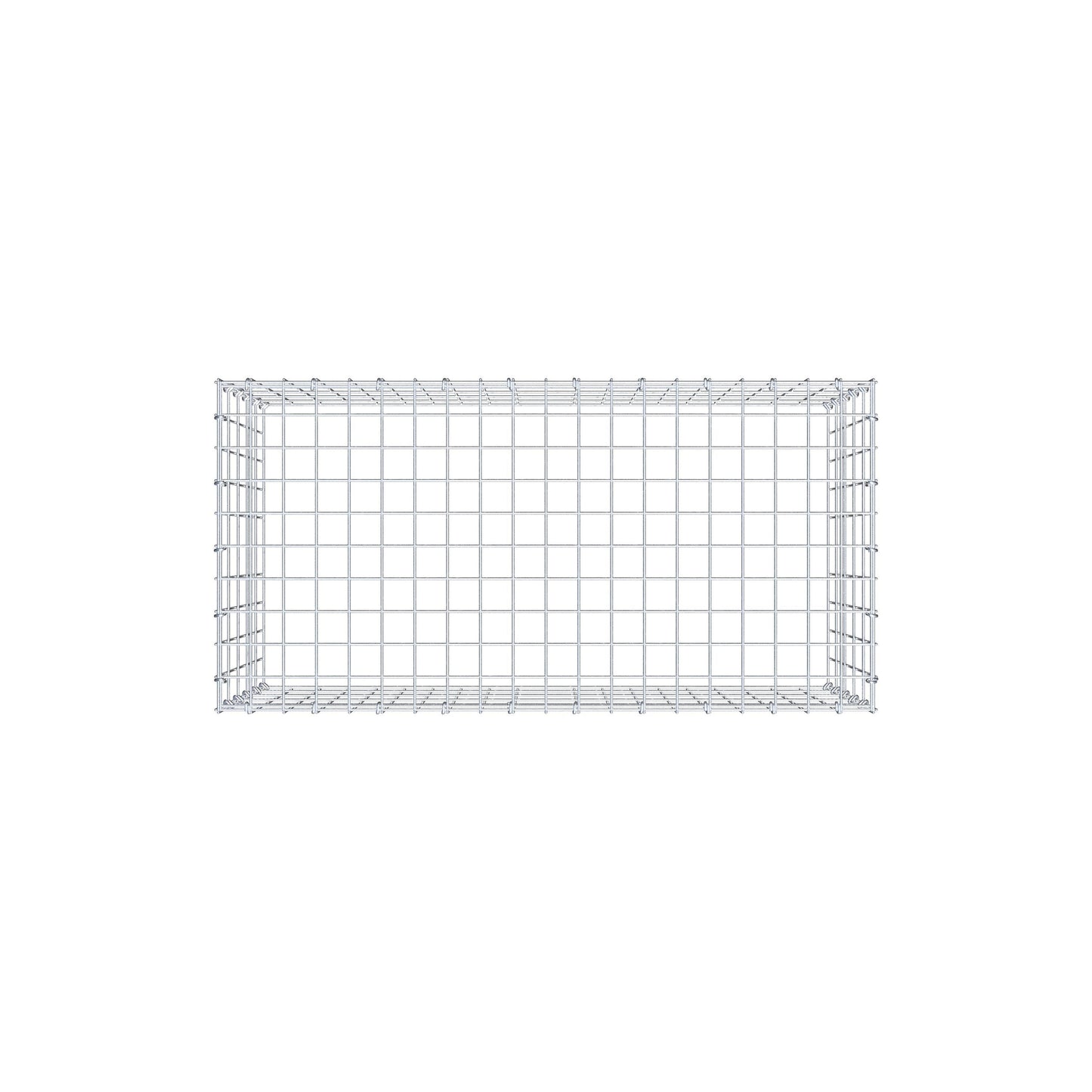 Anbaugabione Typ 3 100 cm x 50 cm x 50 cm (L x H x T), Maschenweite 5 cm x 10 cm, C-Ring
