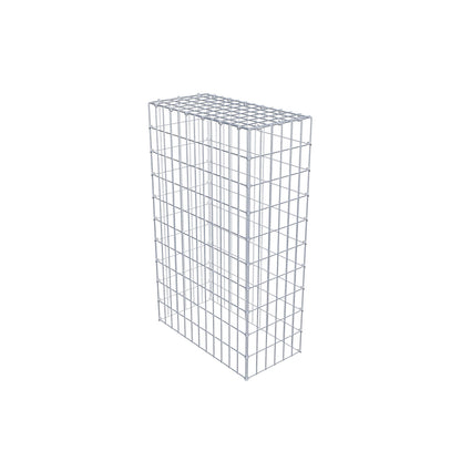 Monteret gabion type 3 100 cm x 60 cm x 30 cm (L x H x D), maskestørrelse 5 cm x 10 cm, C-ring