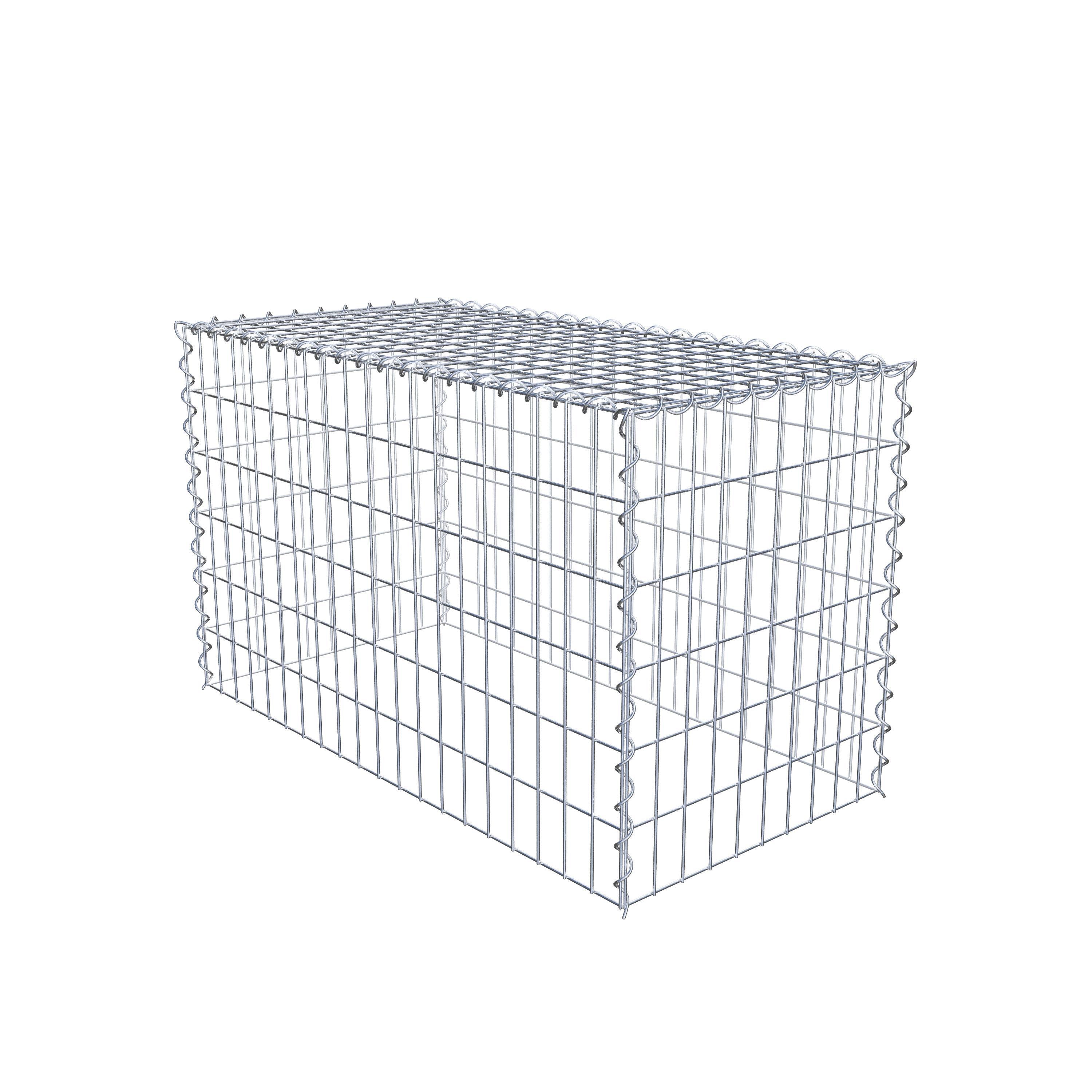 Grown-on gabion type 3 100 cm x 60 cm x 50 cm (L x H x D), mesh size 5 cm x 10 cm, spiral