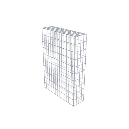 Mounted gabion type 3 100 cm x 70 cm x 20 cm (L x H x D), mesh size 5 cm x 10 cm, C-ring