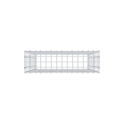 Mounted gabion type 3 100 cm x 70 cm x 20 cm (L x H x D), mesh size 5 cm x 10 cm, C-ring