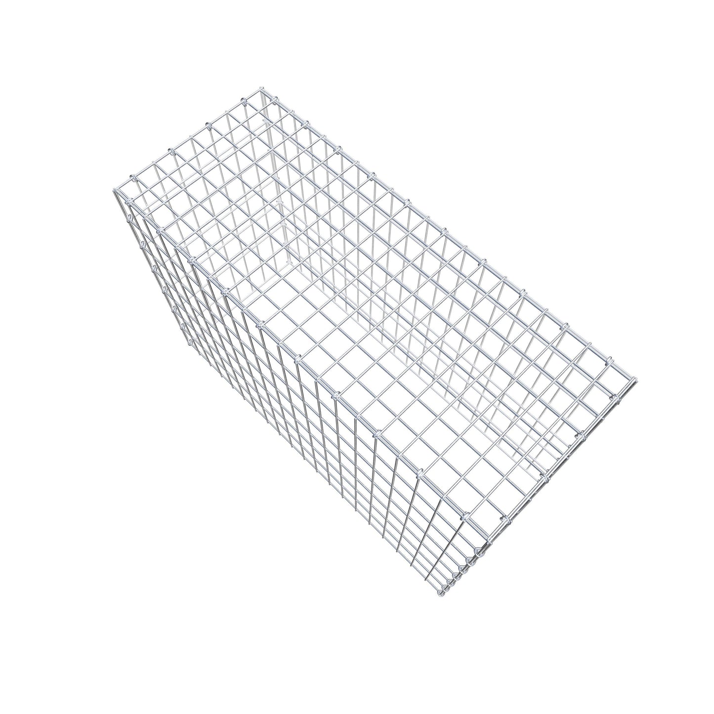 Gavión complementario de tipo 3 100 cm x 70 cm x 40 cm (largo x alto x fondo), malla 5 cm x 10 cm, anillo en C