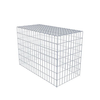 Mounted gabion type 3 100 cm x 70 cm x 50 cm (L x H x D), mesh size 5 cm x 10 cm, C-ring
