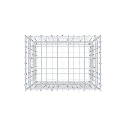 Mounted gabion type 3 100 cm x 70 cm x 50 cm (L x H x D), mesh size 5 cm x 10 cm, C-ring