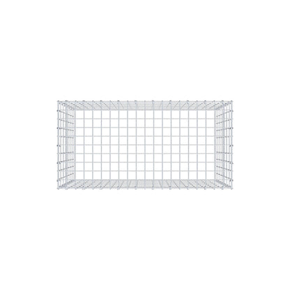 Mounted gabion type 3 100 cm x 70 cm x 50 cm (L x H x D), mesh size 5 cm x 10 cm, C-ring