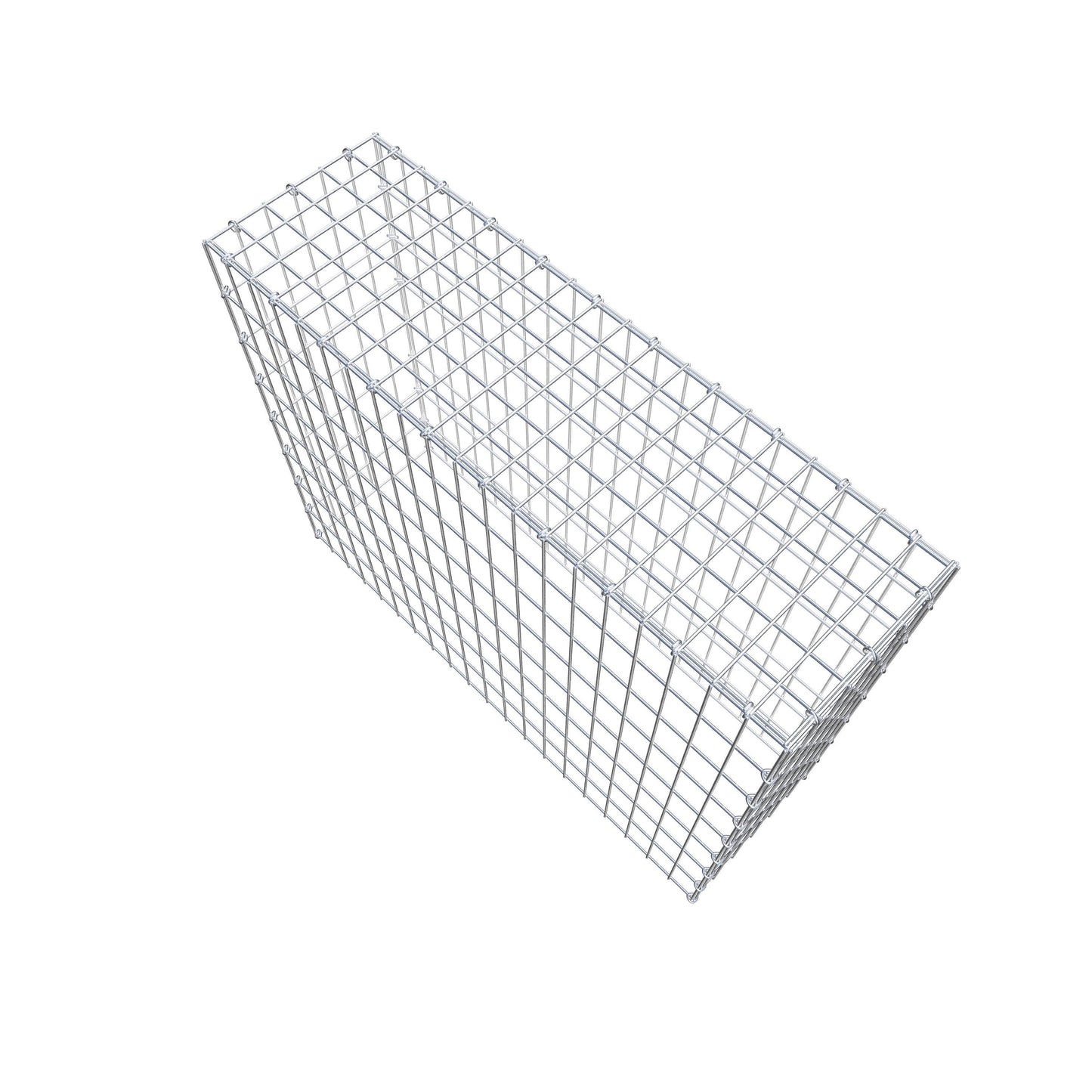 Gabbione aggiuntivo di tipo 3 100 cm x 80 cm x 30 cm (L x H x P), maglia 5 cm x 10 cm, anello a C