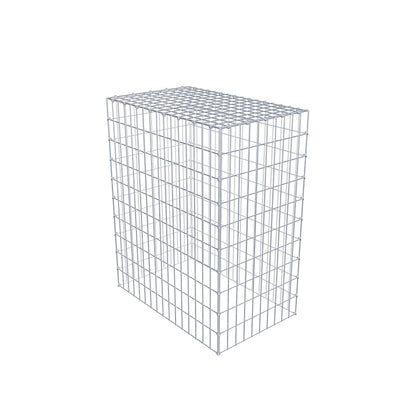 Typ 3 påbyggnadsgabion 100 cm x 80 cm x 50 cm (L x H x D), maskstorlek 5 cm x 10 cm, C-ring