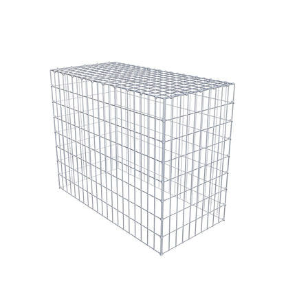 Typ 3 påbyggnadsgabion 100 cm x 80 cm x 50 cm (L x H x D), maskstorlek 5 cm x 10 cm, C-ring