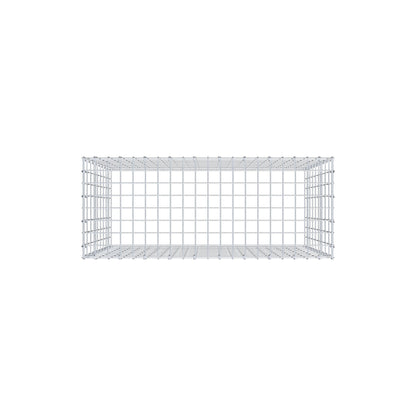 Gabbione aggiuntivo di tipo 3 100 cm x 90 cm x 40 cm (L x H x P), maglia 5 cm x 10 cm, anello a C