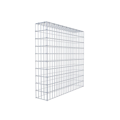 Mounted gabion type 3 100 cm x 100 cm x 20 cm (L x H x D), mesh size 5 cm x 10 cm, C-ring
