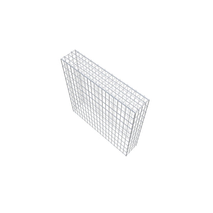 Mounted gabion type 3 100 cm x 100 cm x 20 cm (L x H x D), mesh size 5 cm x 10 cm, C-ring