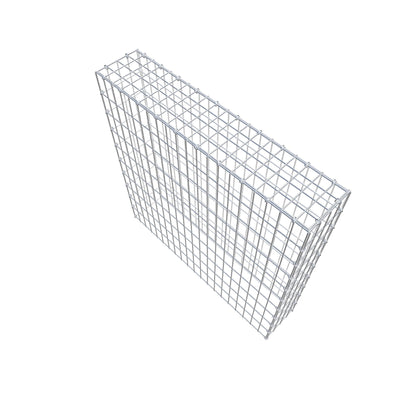 Mounted gabion type 3 100 cm x 100 cm x 20 cm (L x H x D), mesh size 5 cm x 10 cm, C-ring