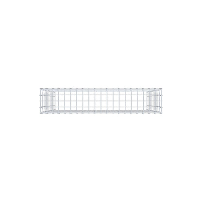 Mounted gabion type 3 100 cm x 100 cm x 20 cm (L x H x D), mesh size 5 cm x 10 cm, C-ring