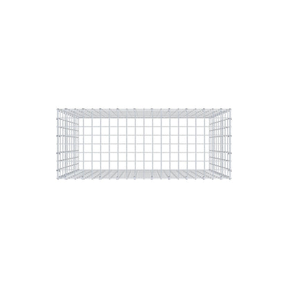 Mounted gabion type 3 100 cm x 100 cm x 40 cm (L x H x D), mesh size 5 cm x 10 cm, C-ring