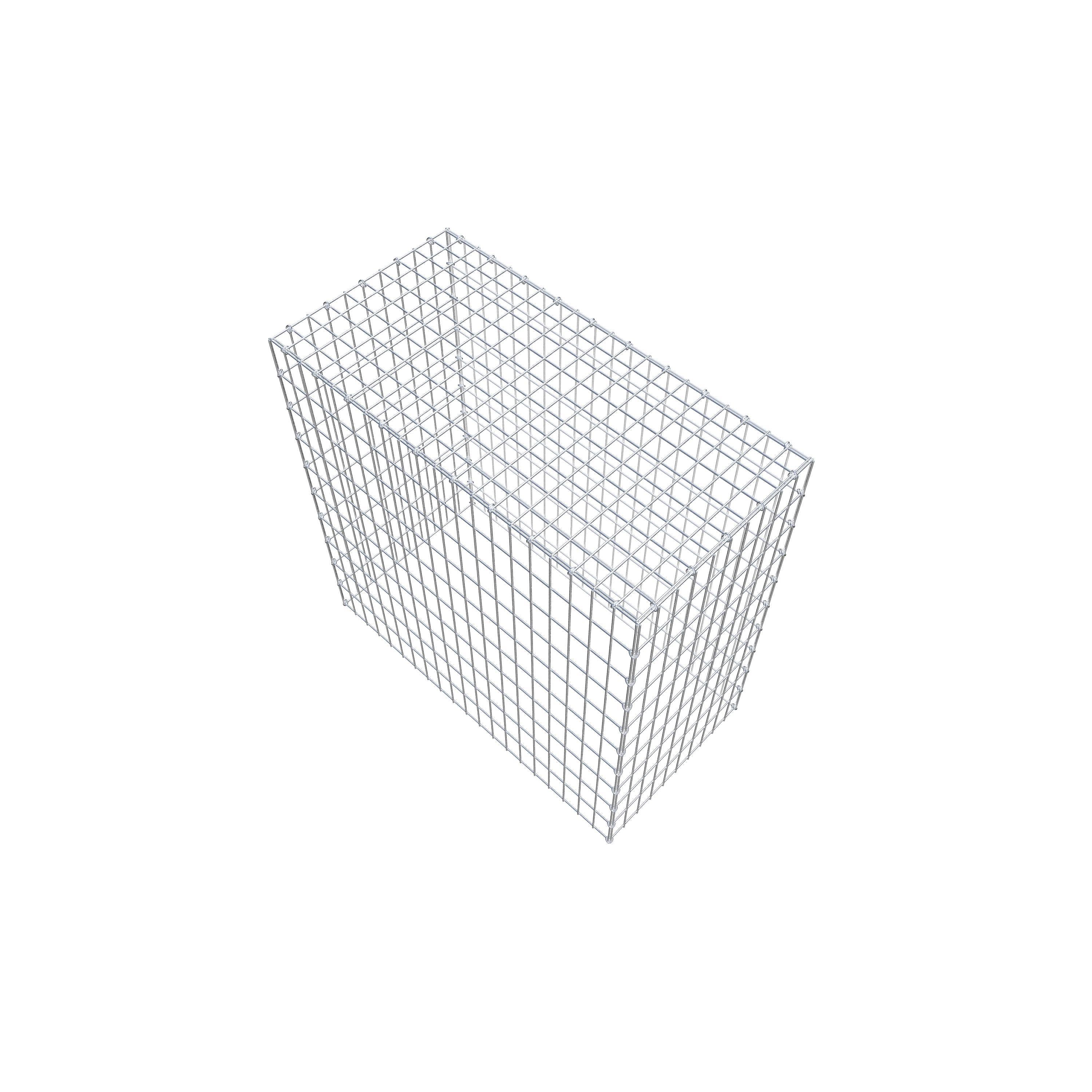 Mounted gabion type 3 100 cm x 100 cm x 50 cm (L x H x D), mesh size 5 cm x 10 cm, C-ring