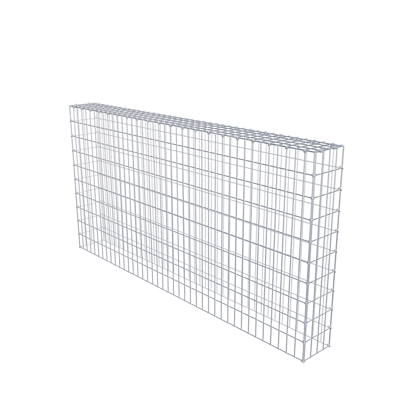 Mounted gabion type 3 200 cm x 100 cm x 20 cm (L x H x D), mesh size 5 cm x 10 cm, C-ring