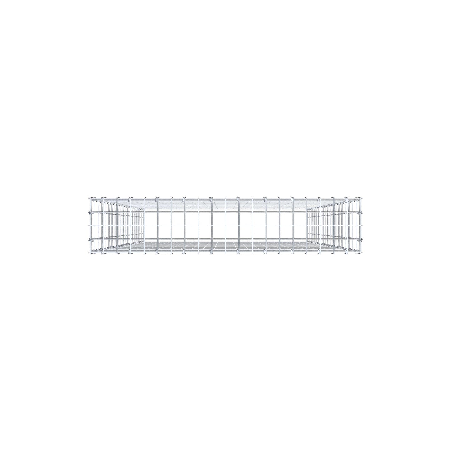 Mounted gabion type 3 200 cm x 100 cm x 20 cm (L x H x D), mesh size 5 cm x 10 cm, C-ring