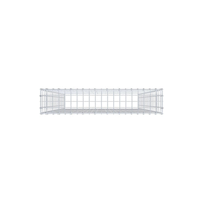 Mounted gabion type 3 200 cm x 100 cm x 20 cm (L x H x D), mesh size 5 cm x 10 cm, C-ring
