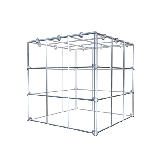 Gavión adicional tipo 3 30 cm x 30 cm x 30 cm (L x A x P), malla 10 cm x 10 cm, anillo en C