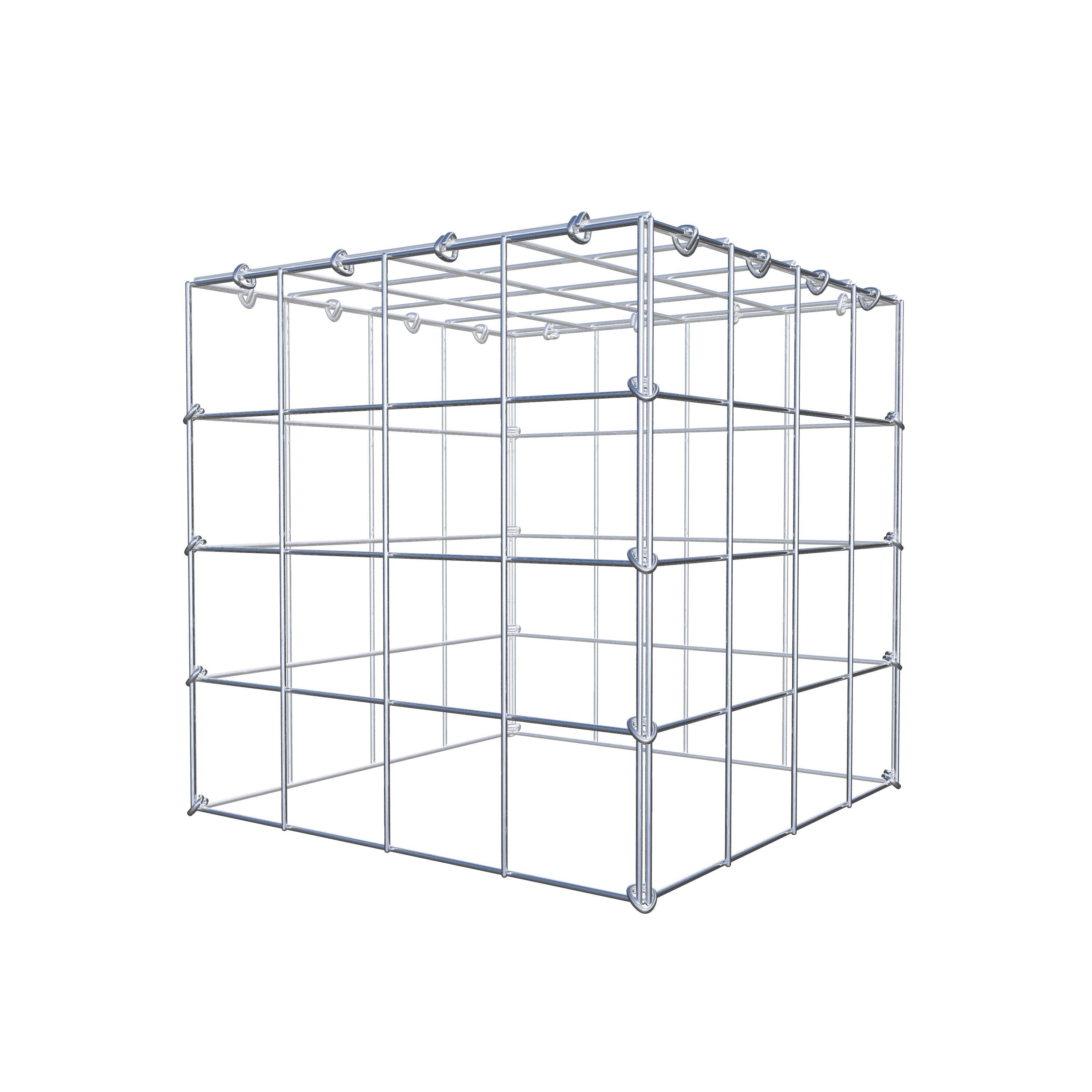 Monteret gabion type 3 40 cm x 40 cm x 40 cm (L x H x D), maskestørrelse 10 cm x 10 cm, C-ring