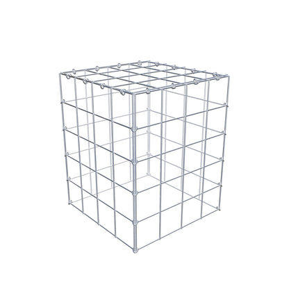Mounted gabion type 3 50 cm x 40 cm x 40 cm (L x H x D), mesh size 10 cm x 10 cm, C-ring