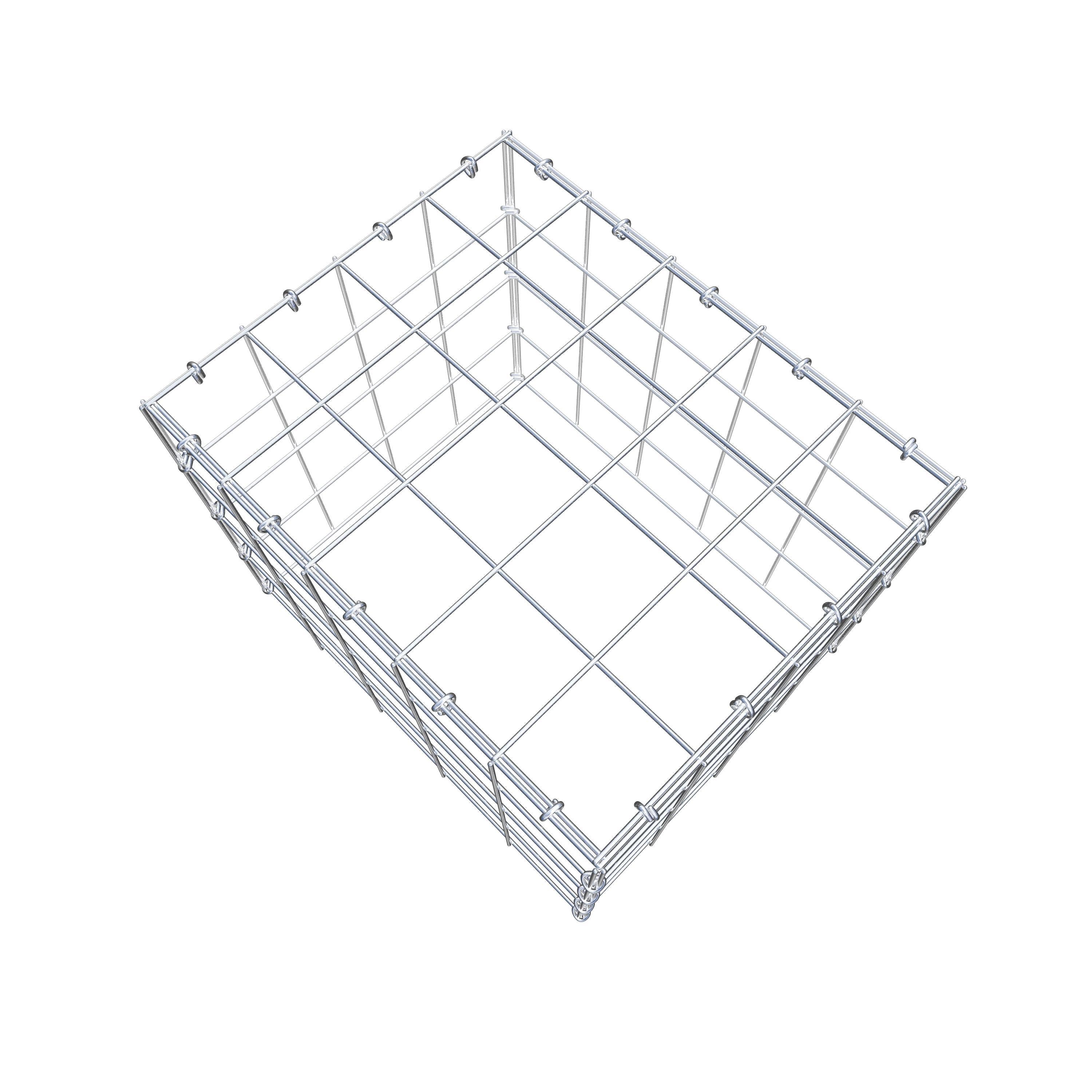 Anbaugabione Typ 3 50 cm x 40 cm x 40 cm (L x H x T), Maschenweite 10 cm x 10 cm, C-Ring