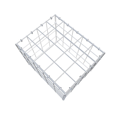Mounted gabion type 3 50 cm x 40 cm x 40 cm (L x H x D), mesh size 10 cm x 10 cm, C-ring
