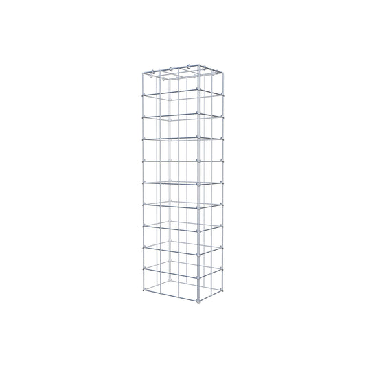 Typ 3 påbyggnadsgabion 100 cm x 20 cm x 30 cm (L x H x D), maskstorlek 10 cm x 10 cm, C-ring