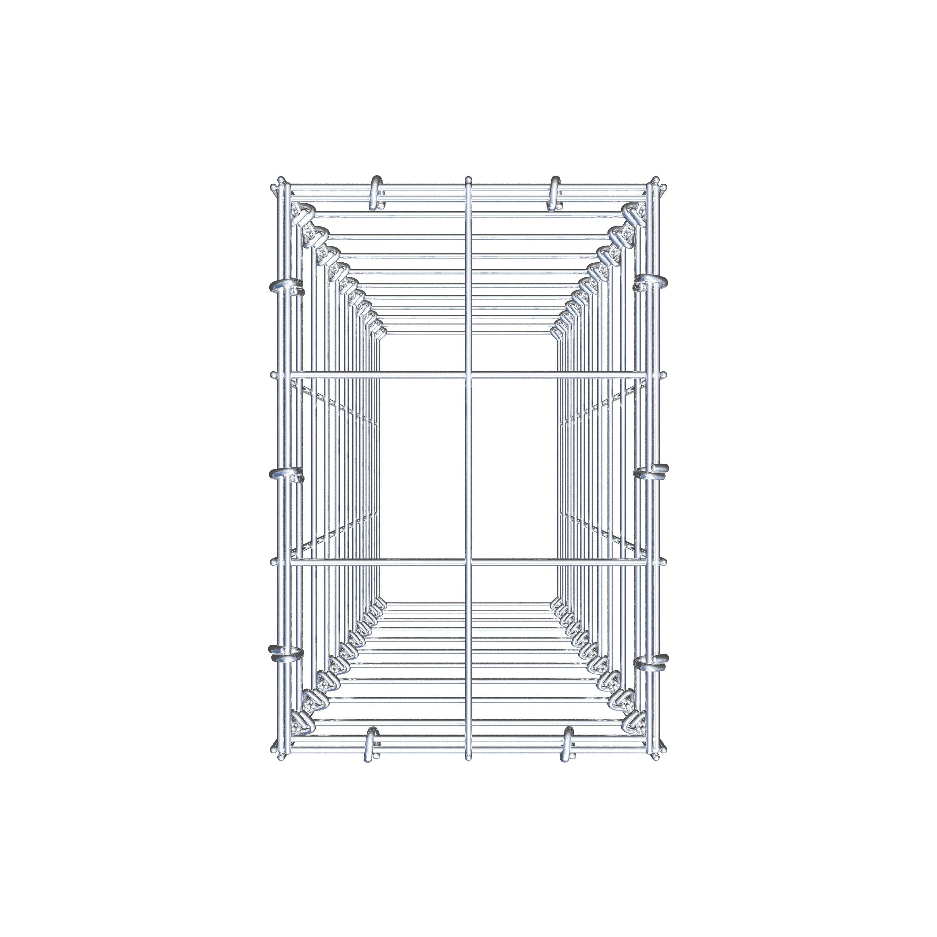 Anbaugabione Typ 3 100 cm x 20 cm x 30 cm (L x H x T), Maschenweite 10 cm x 10 cm, C-Ring