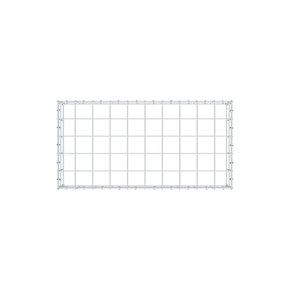 Monteret gabion type 3 100 cm x 20 cm x 50 cm (L x H x D), maskestørrelse 10 cm x 10 cm, C-ring