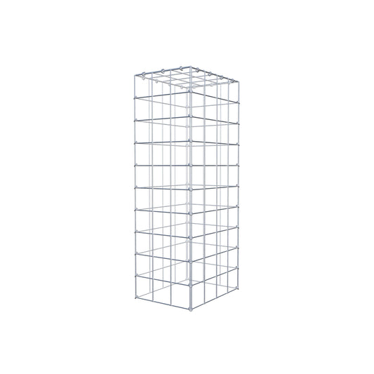 Monteret gabion type 3 100 cm x 40 cm x 30 cm (L x H x D), maskestørrelse 10 cm x 10 cm, C-ring