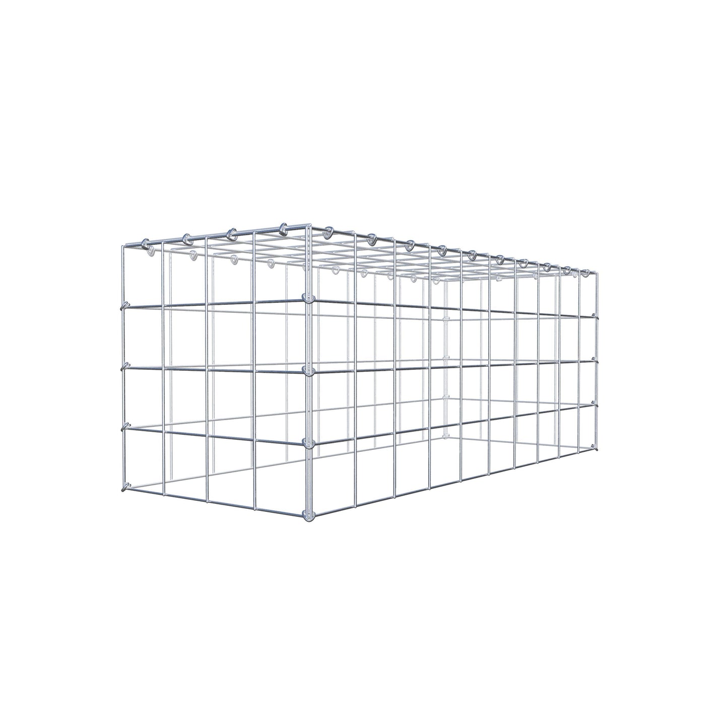 Anbaugabione Typ 3 100 cm x 40 cm x 40 cm (L x H x T), Maschenweite 10 cm x 10 cm, C-Ring