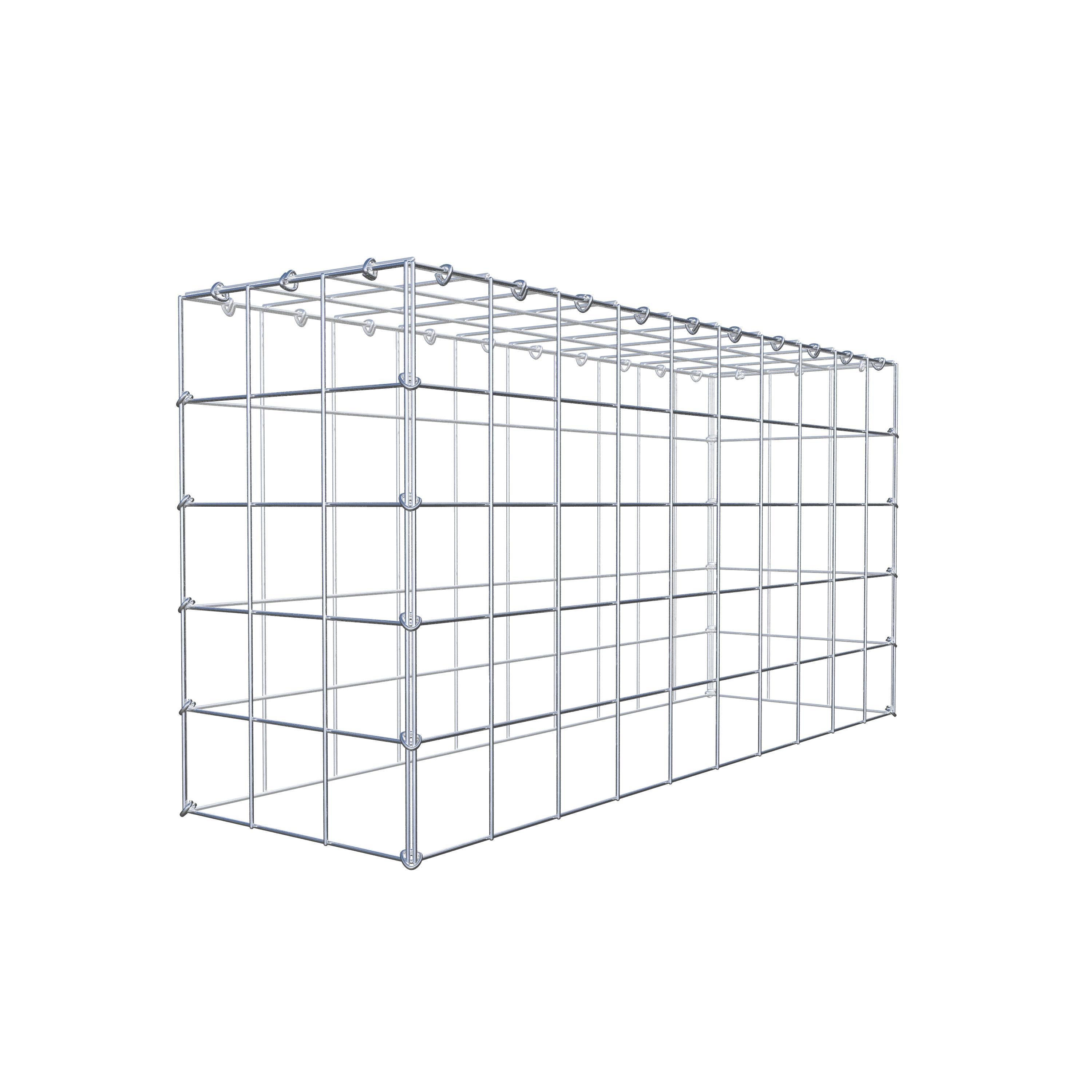 Mounted gabion type 3 100 cm x 50 cm x 30 cm (L x H x D), mesh size 10 cm x 10 cm, C-ring