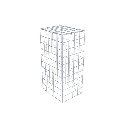 Mounted gabion type 3 100 cm x 50 cm x 40 cm (L x H x D), mesh size 10 cm x 10 cm, C-ring