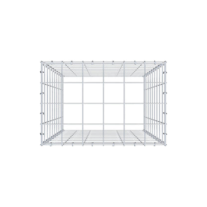 Anbaugabione Typ 3 100 cm x 60 cm x 40 cm (L x H x T), Maschenweite 10 cm x 10 cm, C-Ring