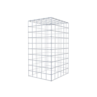 Mounted gabion type 3 100 cm x 60 cm x 50 cm (L x H x D), mesh size 10 cm x 10 cm, C-ring