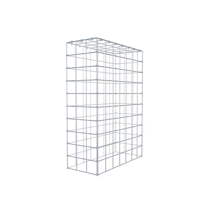 Typ 3 påbyggnadsgabion 100 cm x 70 cm x 30 cm (L x H x D), maskstorlek 10 cm x 10 cm, C-ring