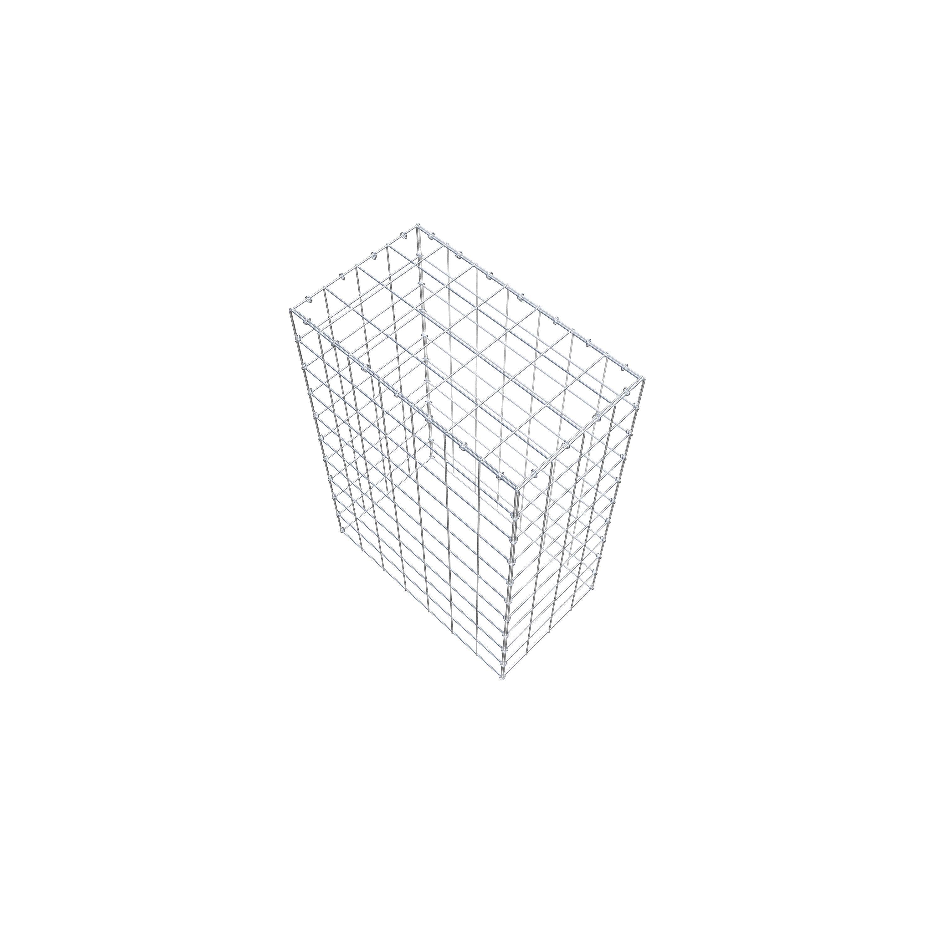 Mounted gabion type 3 100 cm x 70 cm x 40 cm (L x H x D), mesh size 10 cm x 10 cm, C-ring