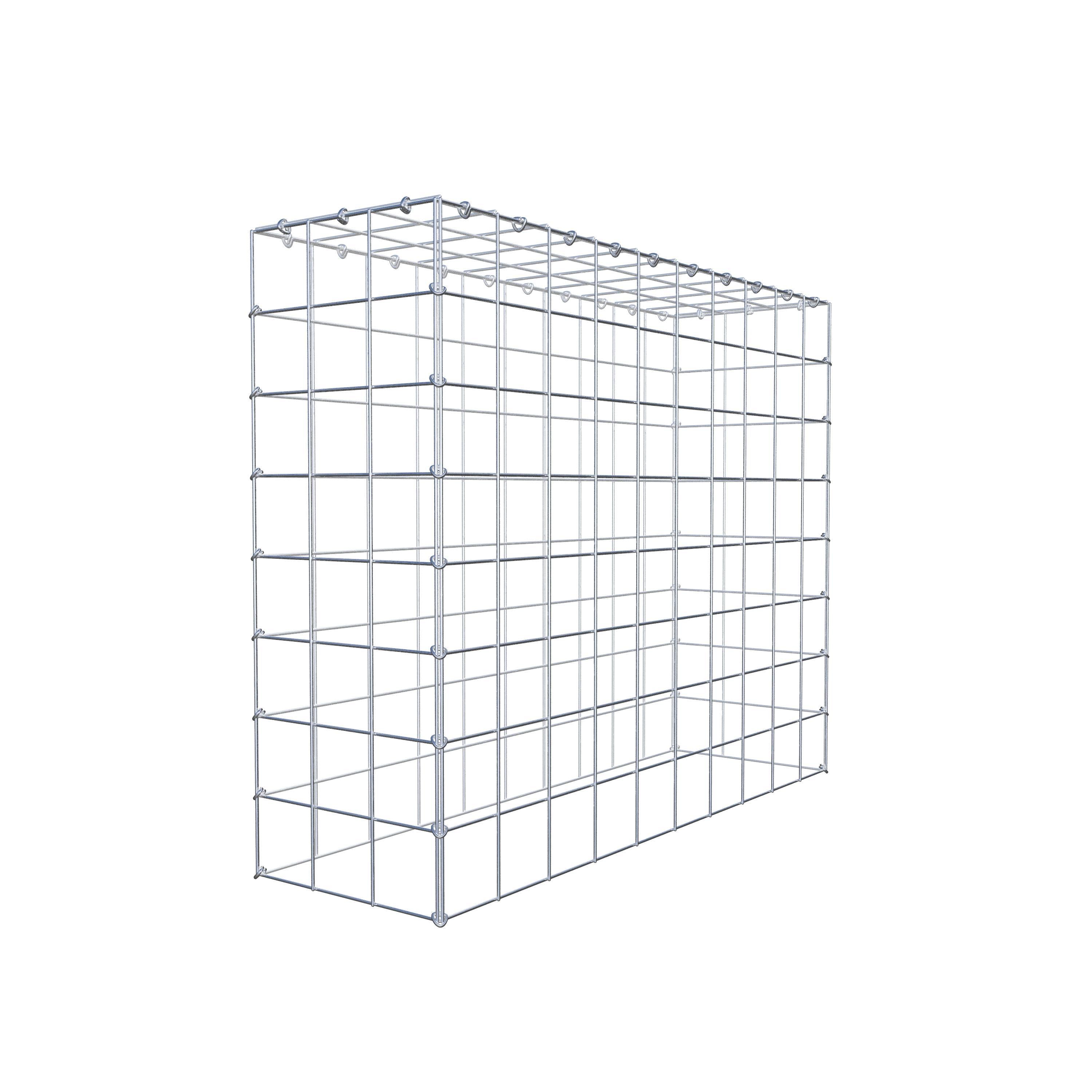 Mounted gabion type 3 100 cm x 80 cm x 30 cm (L x H x D), mesh size 10 cm x 10 cm, C-ring