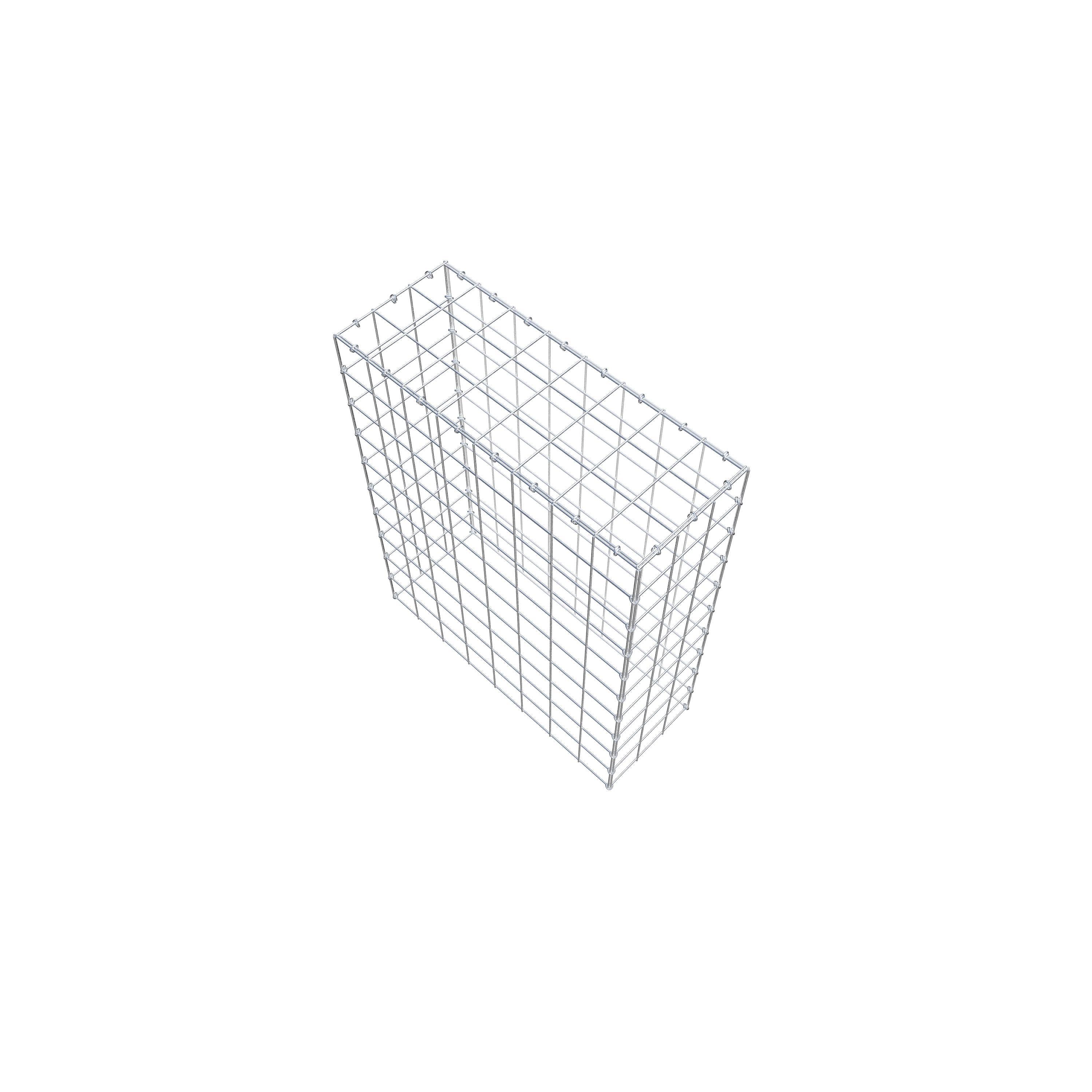 Mounted gabion type 3 100 cm x 80 cm x 30 cm (L x H x D), mesh size 10 cm x 10 cm, C-ring