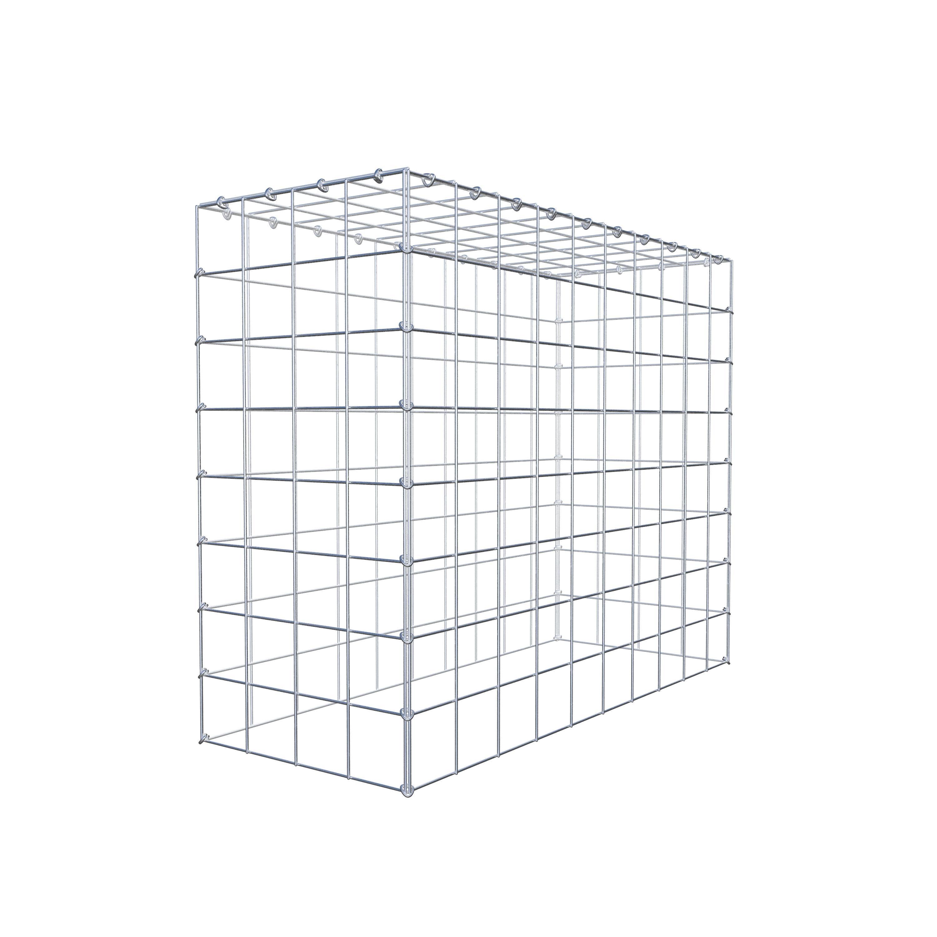 Mounted gabion type 3 100 cm x 80 cm x 40 cm (L x H x D), mesh size 10 cm x 10 cm, C-ring