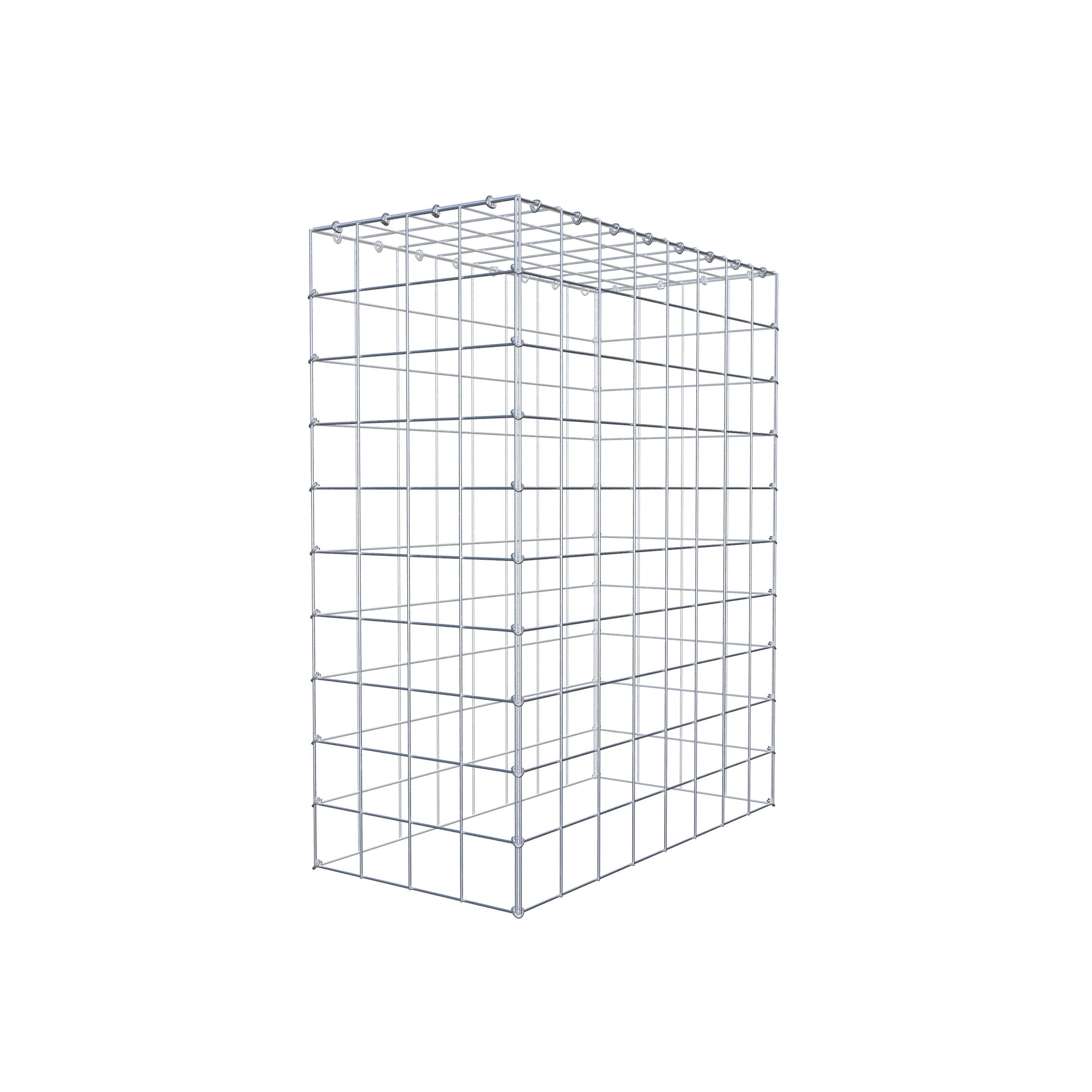 Mounted gabion type 3 100 cm x 80 cm x 40 cm (L x H x D), mesh size 10 cm x 10 cm, C-ring