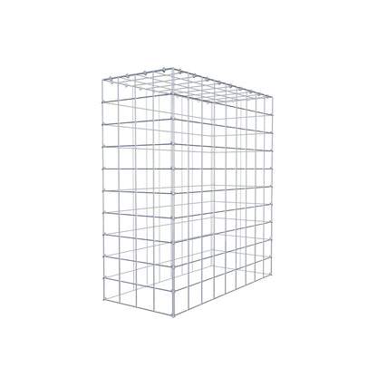 Typ 3 påbyggnadsgabion 100 cm x 90 cm x 40 cm (L x H x D), maskstorlek 10 cm x 10 cm, C-ring