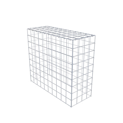 Typ 3 påbyggnadsgabion 100 cm x 90 cm x 40 cm (L x H x D), maskstorlek 10 cm x 10 cm, C-ring