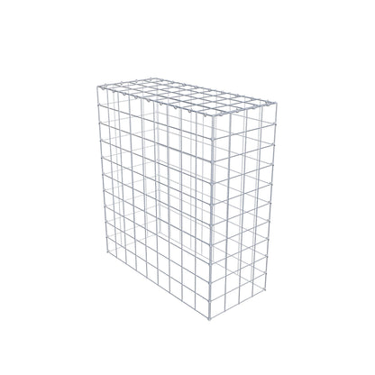Typ 3 påbyggnadsgabion 100 cm x 90 cm x 40 cm (L x H x D), maskstorlek 10 cm x 10 cm, C-ring
