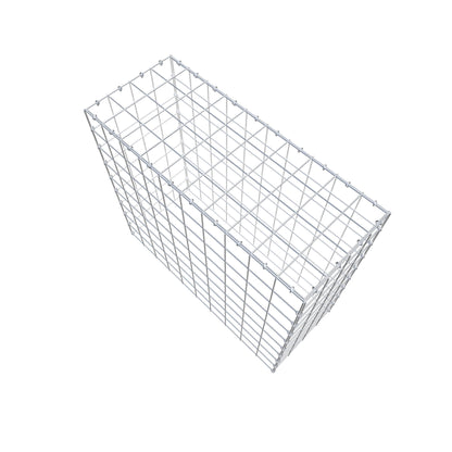 Typ 3 påbyggnadsgabion 100 cm x 90 cm x 40 cm (L x H x D), maskstorlek 10 cm x 10 cm, C-ring