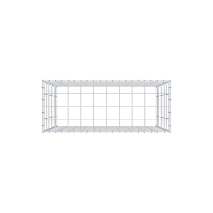 Typ 3 påbyggnadsgabion 100 cm x 90 cm x 40 cm (L x H x D), maskstorlek 10 cm x 10 cm, C-ring