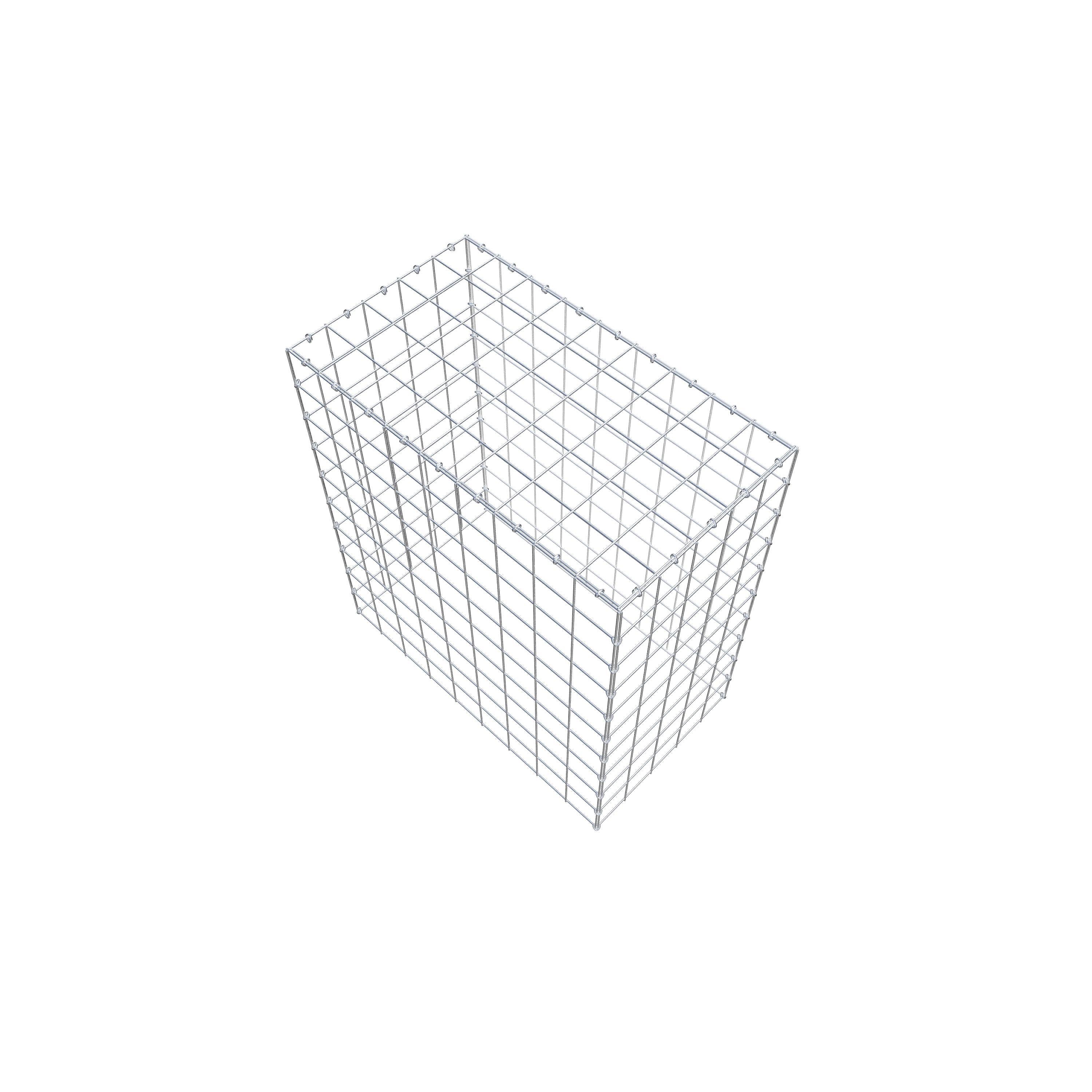 Mounted gabion type 3 100 cm x 90 cm x 50 cm (L x H x D), mesh size 10 cm x 10 cm, C-ring